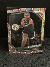 A'Ja Wilson 2025 Panini WNBA Logo Silver Prizm #76