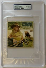 Miranda Lambert Autographed/Signed CD Insert Postcards From Texas PSA ENCAP