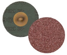 3M Roloc Fibre Disc 782C, 36+, TR, 3 in, Die R300V