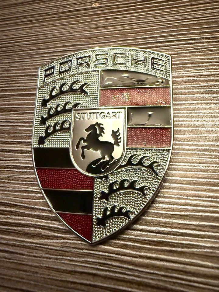 Porsche Hood Crest Emblem Badge - Made in Germany - Fits ALL popular models NEW! - Image 2 of 4