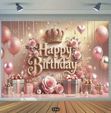 Backdrop Kids Birthday Banner Party Background Decor Photography Props