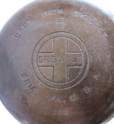 Vintage Griswold Erie Size 6 Large Block Logo Cast Iron #699 Skillet Pan