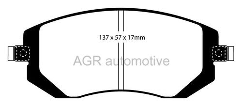 DISCOS DELANTEROS Y PASTILLAS 277mm rojo APEC PARA SUBARU FORESTER 2.0 2008-13 - Imagen 2 de 6