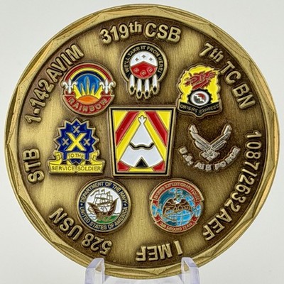 172nd Corps Support Group Challenge Coin OIF Iraq 1st Cav 1st ID Command