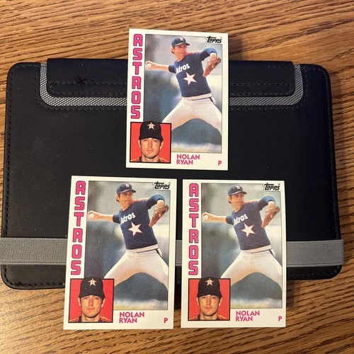 1984 Topps Nolan Ryan (3) Card Lot In NM condition