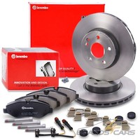 Brembo Coated Bremsscheiben Ø300 +BelÄGe +Vwk Vorne FÜR Mercedes Benz Viano W639