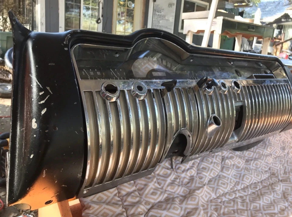 1949 - 51 水星仪表板仪表板福特原装原始设备制造商热杆鼠杆定制 — 第 3/4 张图片