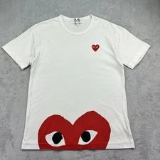 PLAY Comme Des Garcons T Shirt White Women’s Size M