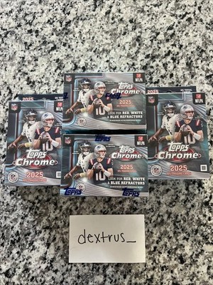 2025 Topps Chrome NFL Football IN HAND  x2 hangars / x2 blasters GOING QUICK