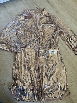 free people sophie sequin dress Free People Sophie Sequin Mini Dress in Champagne Size Small MSRP $168