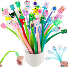 30 Squishy Pens, Cute Fun Party Favor Pens for Kids, Classroom Prizes