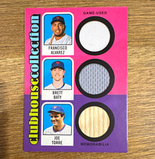 2024 Topps Heritage Triple Relics Ccr-abt Alvarez Baty Torre. To 25
