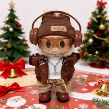 (NO DOLL) 7 Pcs Clothes Set For 17cm Doll The Monster Plush Doll Outfit