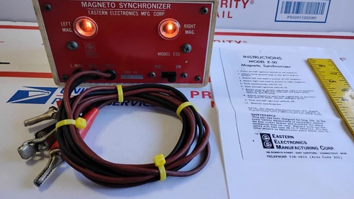 MAGNETO TIMING LIGHT SYNCHRONIZER  EASTERN E-50 TESTED GOOD AIRCRAFT MADE US