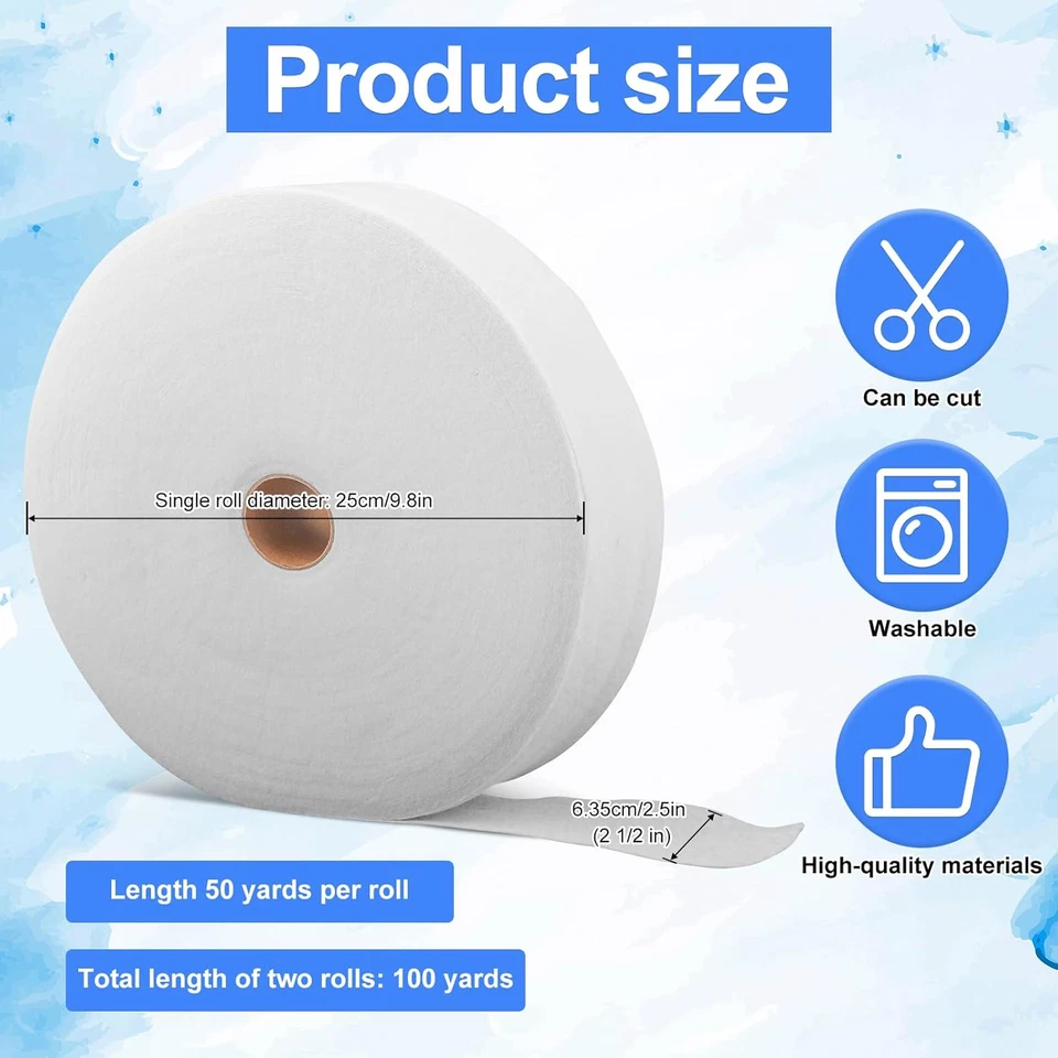 2 Rotoli Di Strisce Di Ovatta Jelly Roll, Ovatta in Misto Cotone Ovatta Di Coton - Immagine 2 di 4