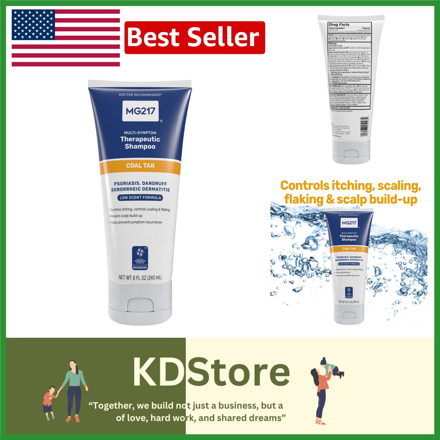 Medicated Coal Tar Psoriasis Shampoo & Conditioner