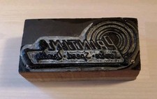 Vintage Letterpress Printing Block Historical Artifacts Service Speed Quality 