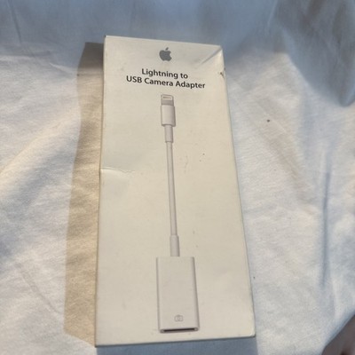 APPLE Lightning to USB Camera Adapter for iPad or iPhone MD821ZM/A NEW OPEN BOX