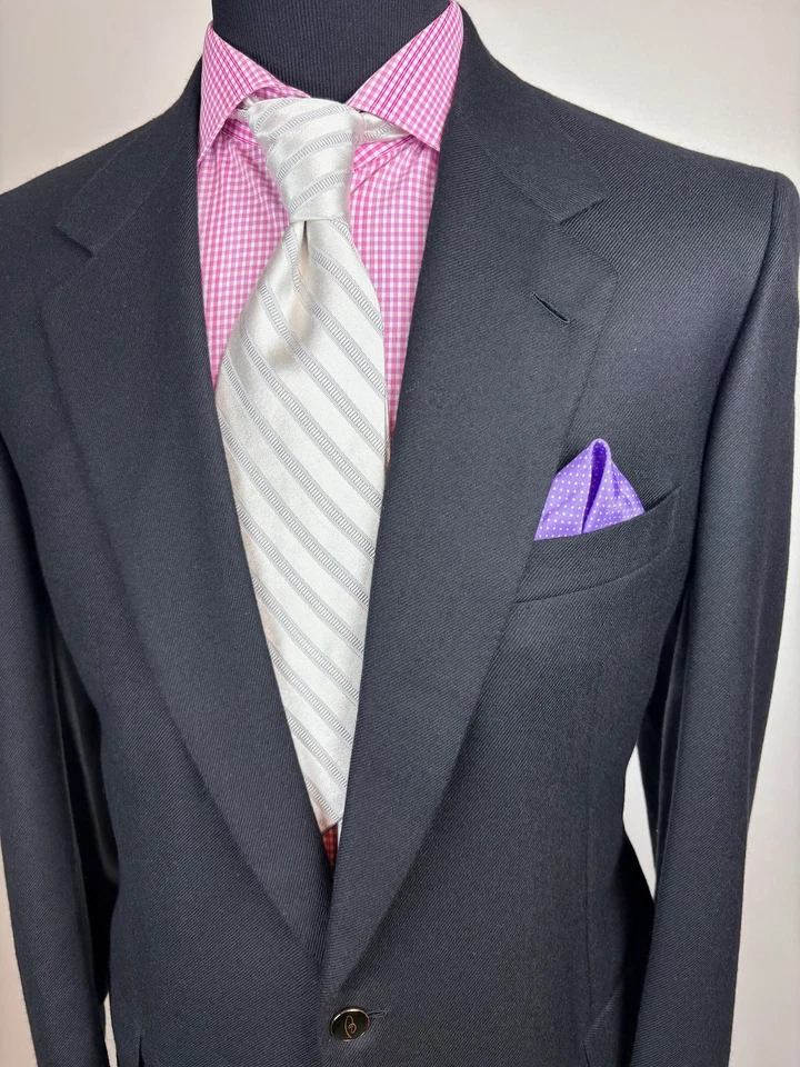 Chaqueta deportiva italiana BRIONI **100 % CACHEMIR** *LOGO B BTNS* 44 L e54 Foto 2 de 4