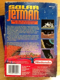 SOLAR JETMAN COMPLET BO&Icirc;TE NOTICE NINTENDO NES PAL B FAH (FR) CIB OVP - Bon &eacute;tat