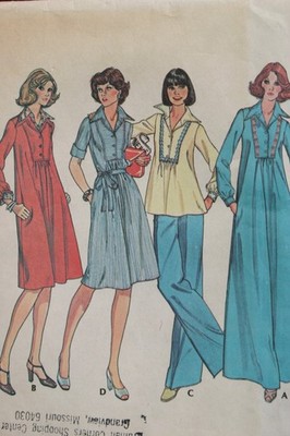 McCALL'S 4969 MISSES TEEN FRONT SHAPED YOKE DRESS & TOP PATTERN SIZE 10