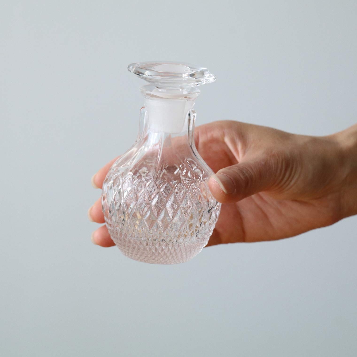 Adelia Condiment Container, Soy Sauce Dispenser, 95ml, Made in Japan, Crystal Gl