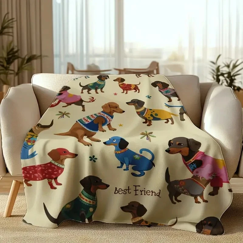 Beautiful Dachshund Fleece Blanket