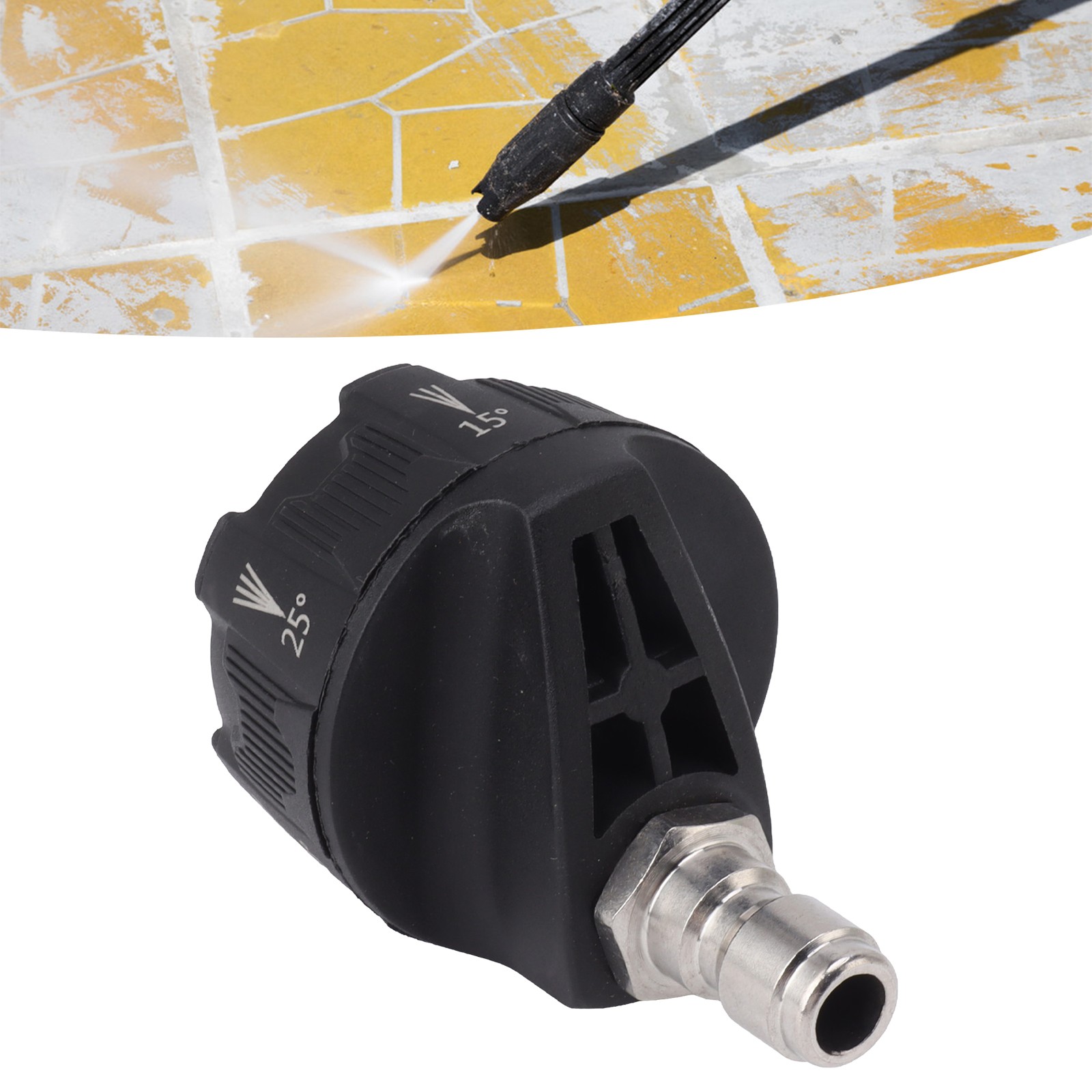 Pressure Washer Spray Nozzle 6 In 1 Multifunctional Adjustable Nozzle 1/4 Plug