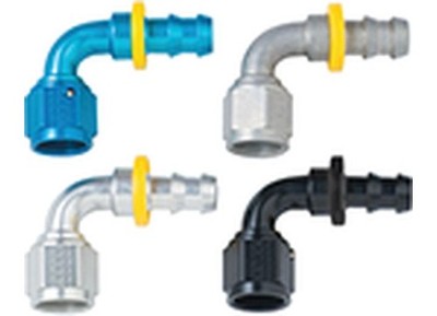 Fragola Performance 209010-BL 90 Degree Bend Push-On Race Hose End Fitting -10AN