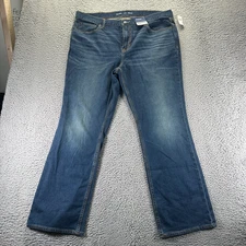 Old Navy Built-In Flex Jeans Mens 40x32 Blue Cotton Denim Bootcut Stretch Faded