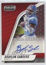 2022 Chronicles Draft Picks Threads Rookie Signatures Braylon Sanders Auto 0lm