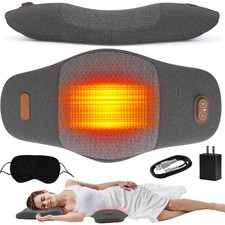 2In1 Electric Lumbar Support Pillow Memory Foam Lower Back Massager