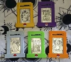 Five Pokemon 1 oz 999 silver cards, Complete Non Number Matching Set,W/Displays