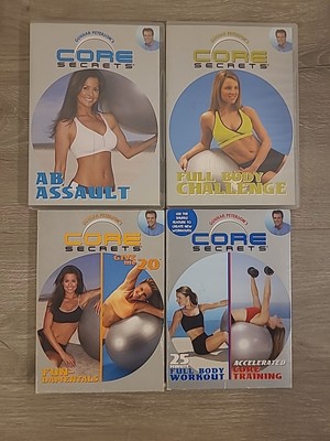 LOT OF 4 Gunnar Peterson Core Secrets Workout Exercise Videos Dvds Good Shape 