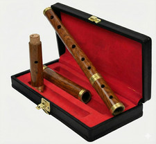Rosewood Irish D Flute with Case FOUR parts 26" Musical Wind Instruments