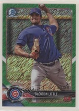 2018 Bowman Chrome Prospects Green Shimmer Refractor 8/99 Brendon Little no9