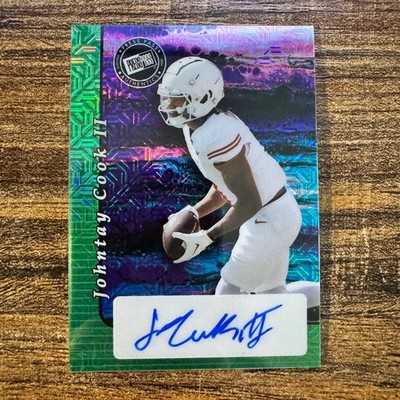 2024 Leaf Collective Johntay Cook II #R20A-JC2 Green Mojo Auto #3/7 Ole Miss