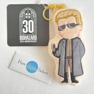 Albert Wesker Plush Keychain Biohazard Resident Evil 30th Sweets Collection NEW