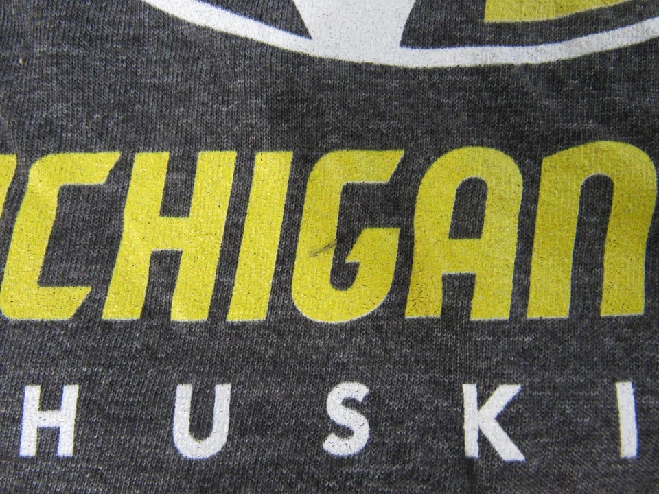 New -Minor Flaw- Michigan Tech Huskies Mens Size XL XLarge Gray Shirt - Image 4 of 4