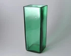 pre-designer BLENKO glass 946 Sea Green tall square vase