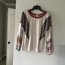 BIBI Long Sleeves Top Sz S Oversized