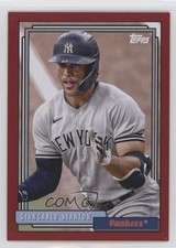 2021 Topps Update 1992 Topps Redux Red Border /70 Giancarlo Stanton #T92-33 s5j