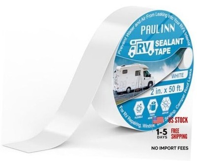 RV Camper Roofing Repair Sealant Tape, 2 Inch X 50 Foot Natural White 2in*50ft