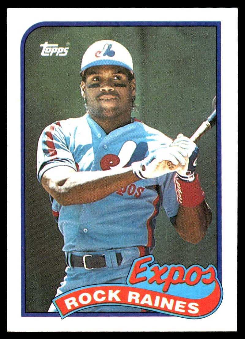 Rock Raines 1989 Topps #560 Montreal Expos MLB READ FREE SHIPPING AutographDen