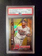 2017 Bowman Draft #BDMRL Royce Lewis Defining Moments Gold Refractor 15/50