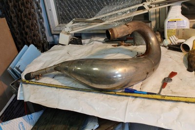 Suzuki RM 125 pro circut expansion chamber  exhaust pipe  P S01125p