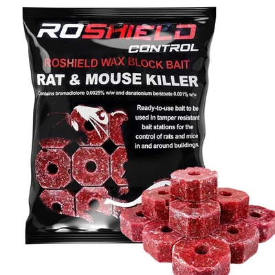 Rat/Mouse Poisoning,Poison Blocks 300g, Super Strength, Single-Feed Fast Acting  - Image 1 of 4