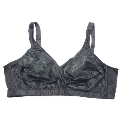 Exquisite Fully Bra Womens 42DD E Black Back Closure Full Support Comfort