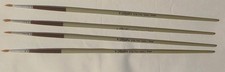 Size 6 Round Red Sable Artist Brushes x4 Pinctore
