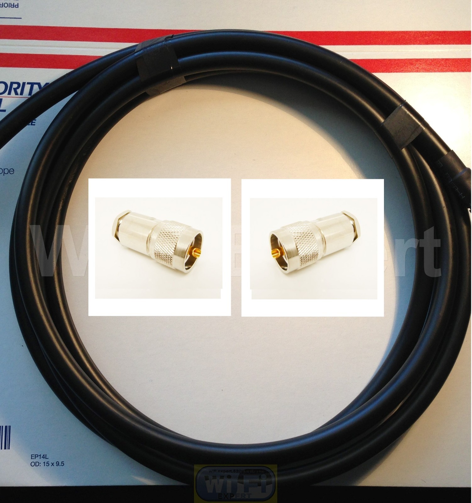 TIMES ®  5' LMR400UF Antenna Jumper Patch Coax Cable PL-259 Cnctrs CB HAM RF GPS